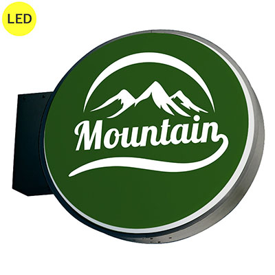 LLT13-41B φ890mm LED内照式ブラック 丸型突き出し看板