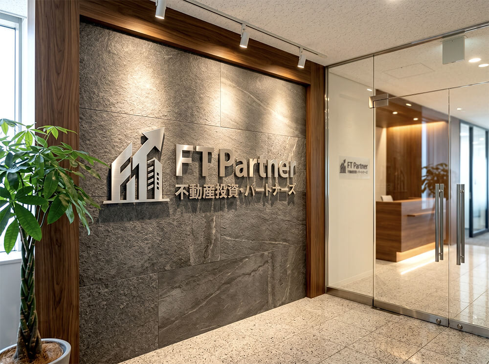 オフィスエントランスへステンレス切文字サイン