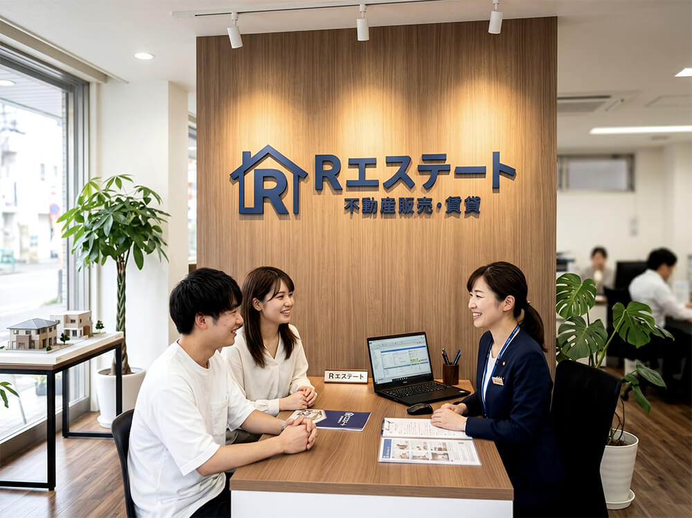 不動産店舗カルプ文字の施工事例