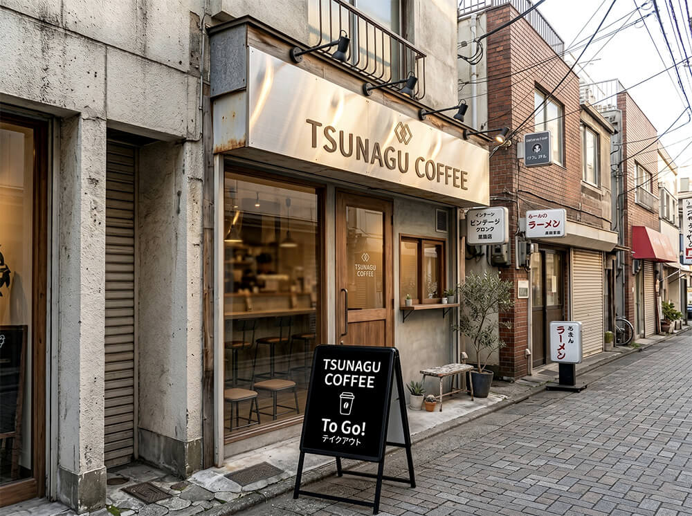 カフェの看板施工事例