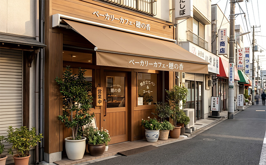 飲食店のテント看板・オーニング