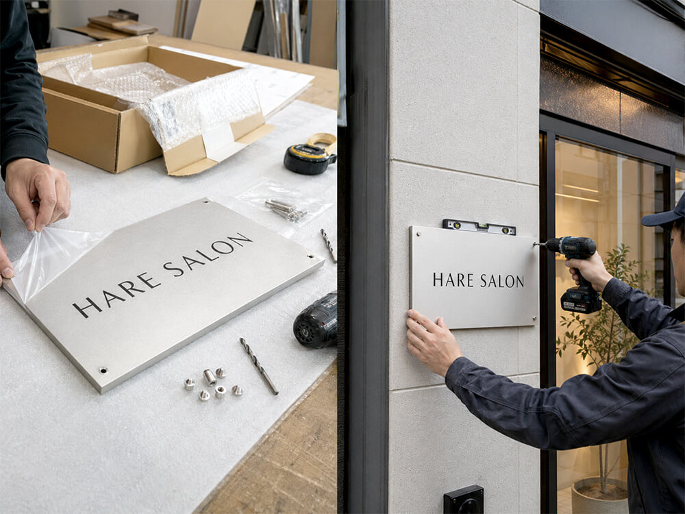 看板製作だけ依頼でDIY設置vs看板施工まで依頼