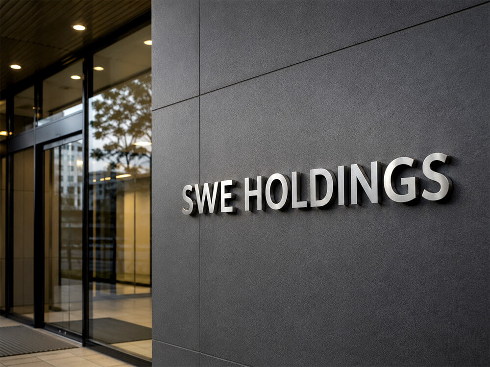 高級感のあるステンレス切文字看板